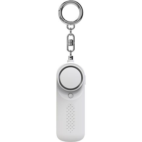 Alarme d'autoprotection de 130 décibels avec voyant LED clignotant, alarme puissante, bouton panique, alarme à goupille et sifflet personnel (1/5)