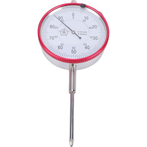 Indicateur à cadran à aiguille pour instruments de mesure de précision, plage de mesure 0-50 mm, précision 0,01 mm