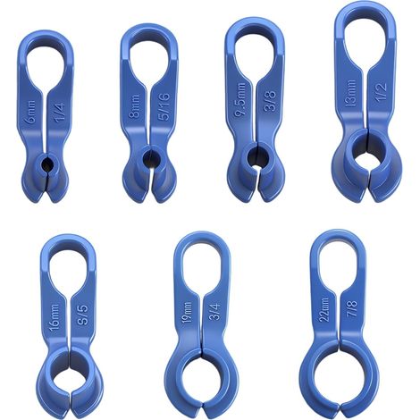 7PCS Fuel Line Connectors,Fuel Line Removal Tool,Vehicles AC Conditioning Pipe Removal Tool,Transmission Oil Cooler Line Quick Disconnect Compatible with Ford, Chrysler Mazda