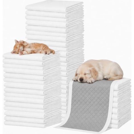 Lot de 80 tapis pour chien - 60 x 60 cm - Extra larges - 6 couches (1/5)