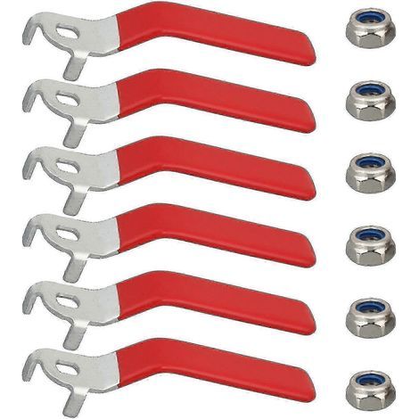 Kit de réparation de robinet extérieur 6 pièces avec poignée à levier pour vanne à bille (1/4)