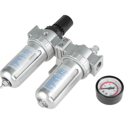 Filtre de compresseur, régulateur d'eau d'huile, haute résistance maximale de 1 MPa pour outils pneumatiques outils à air comprimé (1/5)