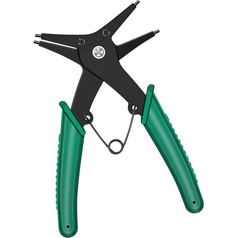 Sicherungsringzange, 2-in-1-Sicherungsringzange aus hochkohlenstoffhaltigem Stahl, Sicherungsringzange für Reparatur und Wartung, Sicherungsringzange mit Design