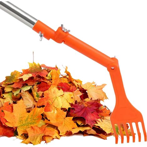 Râteau pour Gouttières Nettoyage Portable À Longue Portée Brosse Pour Enlèvement Feuilles Toit Maison pour Enlèvement des Débris Feuilles Trottoir Toit Sol Drain (1/5)
