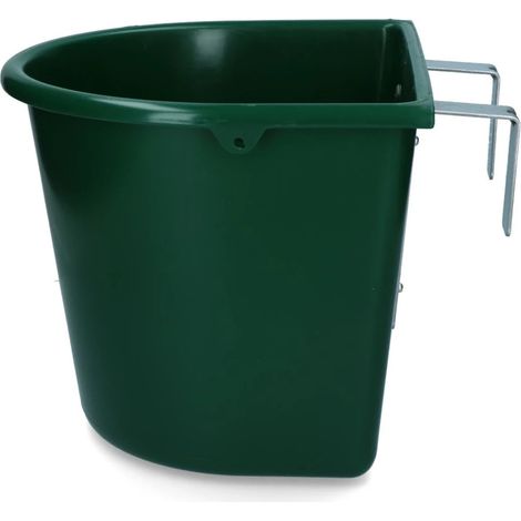 Mangiatoia con ganci 15 lt VERDE cavallo puledro scuderia BOX (1/3)