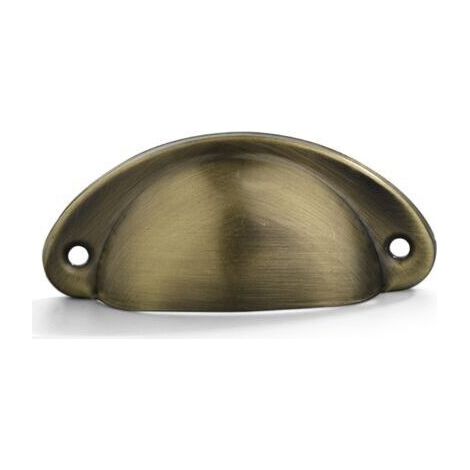 Bronze brossé-Poignee de meuble cuisine, 20 pièces poignée meuble, bouton de meuble, poignet meuble, poignee de meuble cuisine en fer courbé pour décorer des coiffeuses, des tiroirs, des meubles