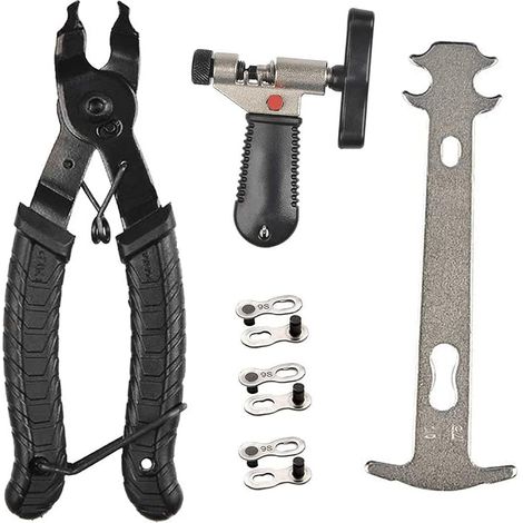 Kit réparation chaîne vélo - Pince lien + diviseur + vérificateur - Outils cyclisme complets (1/5)