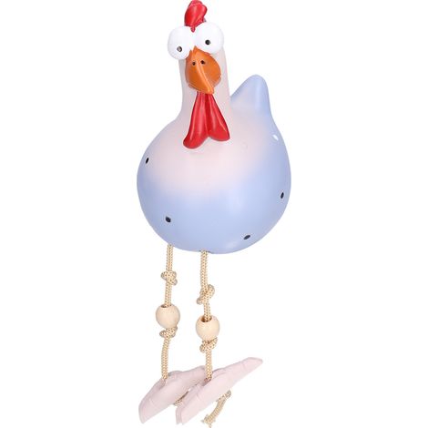 Chicken Statue Resin Animal Figure Ornament Decoration Crafts for Home Garden YardGray