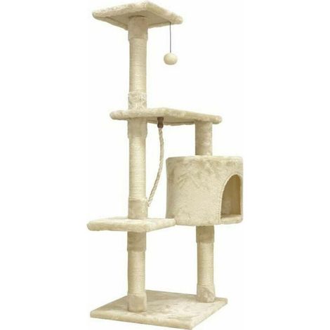 bigbuy-pets PALOMA Kratzbaum beige 40x40x114 cm