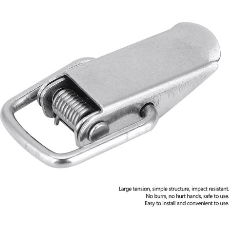 Lot de 10 verrous à bascule pour meubles de cuisine, en acier inoxydable 201 (1/5)