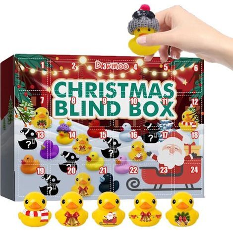 Weihnachtsenten-Adventskalender 2025 – 24 weihnachtliche Geschenke – Countdown-Kalender – Ideal für Kinder (1/5)