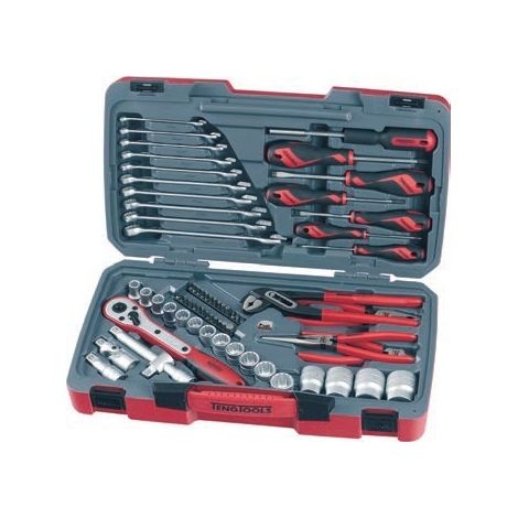 Juego de llaves de vaso bihexagonal, 1/2, T1268, 68 piezas TENGTOOLS 167580109