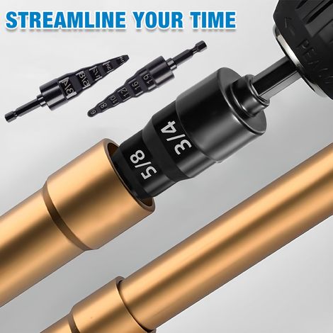Élargisseur de tubes six en un, outil d'installation de climatiseur électrique, élargisseur de tuyaux en cuivre pour réparation, alésoir électrique combiné pour usage domestique
