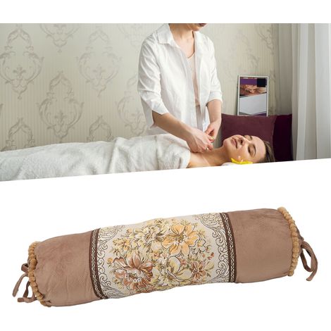 Coussin cervical ergonomique avec housse amovible, soutien idéal pour l'alignement de la colonne vertébrale, des jambes, des genoux et du dos, garni de coton doux et confortable-AquaForge (1/5)