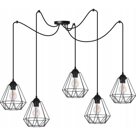Hängeleuchte mit Spinnenmotiv, Loft-Stil, E27 LED (1/5)