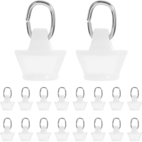 CCYKXA100 Patins de Suspension pour Rails de Rideaux - Crochets de Suspension à poulie en Plastique - Accessoires pour Rails de Rideaux et de de Douche (1/5)