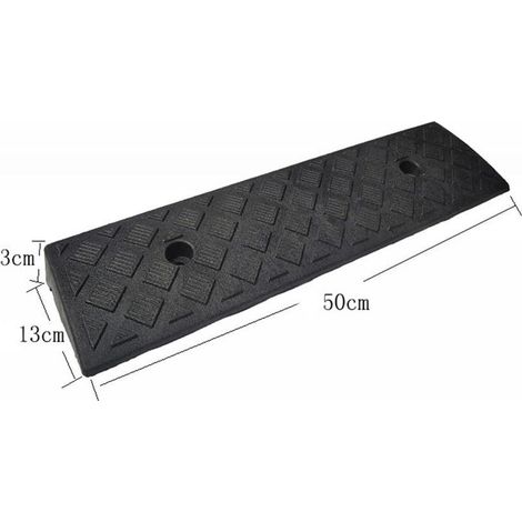 Rampe de seuil auto portable anti-dérapante - Pour voiture, remorque, moto, vélo - Léger et durable (1/5)