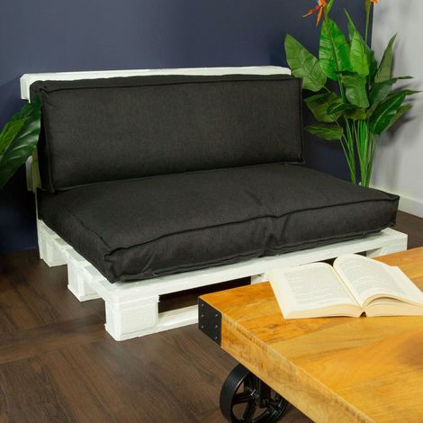 Coussin de palette noir (1/3)