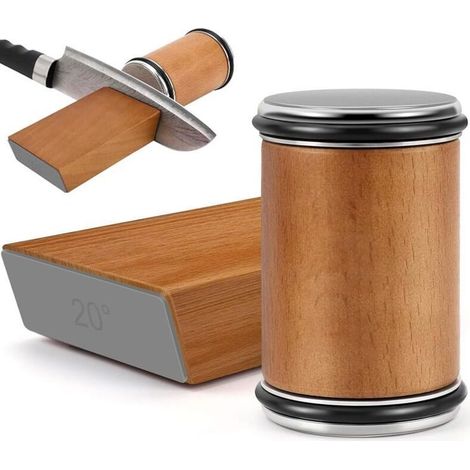 Aiguiseur de couteaux roulant – Affûtage diamant 400/1000 – Pour couteaux de cuisine, chef et utilitaires – Cadeau anniversaire