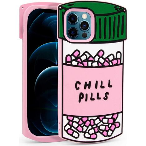 Des designs élégants et des matériaux haut de gamme offrent un confort inégalé. Les flacons de capsules Chill Pills allient protection et fantaisie grâce à leur étui de protection en silicone souple o (1/2)