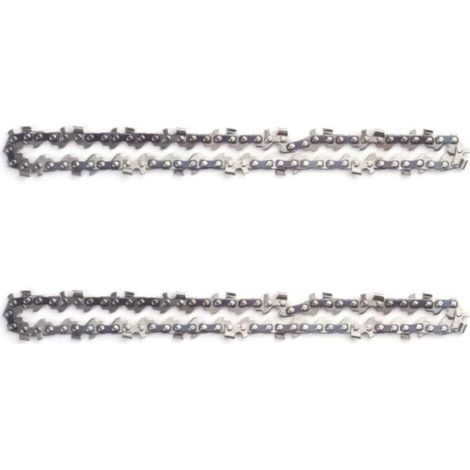 2-teilige Ersatzkette für 6-Zoll-Minikettensäge, 37 Treibglieder, 1/4-Zoll-Teilung, 15 cm effektive Schnittlänge