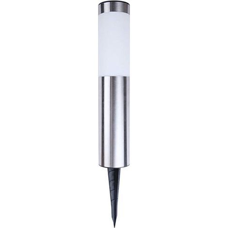 Lighting Lampade Exterieur Chemin Borne lumineuse en acier inoxydable E27 Jardin Patio Porche Allée (Argent , Moyen) (1/4)
