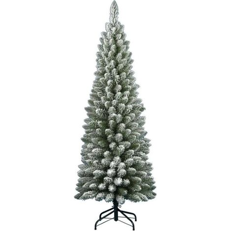 ALBERO DI NATALE SILVESTRE FLOCCATO H.180CM (1/5)