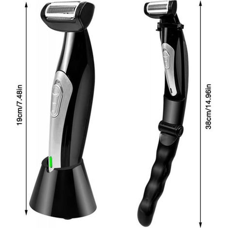 Rasoir Electriques Hommes Corps,Epilateur Homme Pliables,Tondeuse Corps,Utilisation Humide Et Sèche,Tondeuse Torse Homme Pour Dos, (1/5)