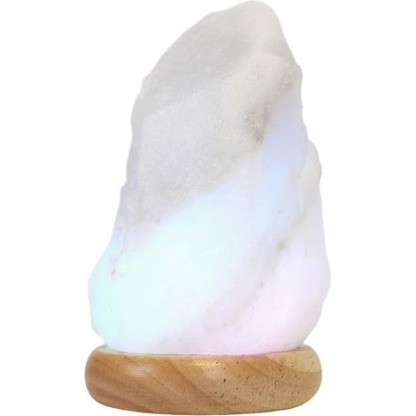 Lampada di Sale Himalayano USB Bianco naturale 600gr