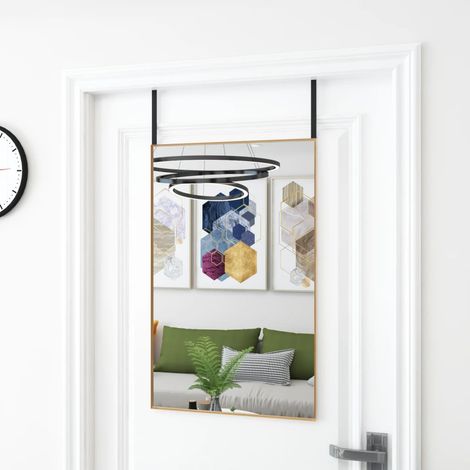 Türspiegel Golden 50x80 cm Glas und Aluminium