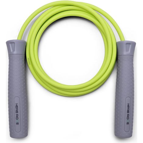 Hererope Weighted Jump Rope for Beginner - Tangle-free 6mm Steel Cable with Ball Bearings, Comfortable Handles for Men and Women, Perfect for Cardio Boxing, Crossfit (1/5)