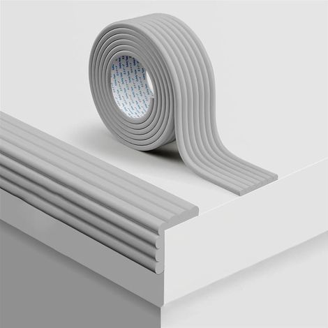 Bande de protection de bord en mousse pour tables, 200 cm x 80 mm x 8 mm, mousse épaisse pour l'absorption des chocs et la sécurité, avec bande de protection de bord auto-adhésive intégrée, convient a (1/5)