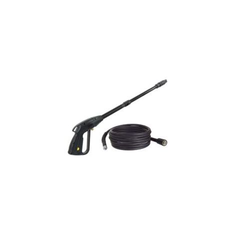 Pistolet Nettoyeur Haute Pression M22x1,5 Broche 14 mm avec Tuyau Haute Pression - Accessoires Nettoyeur Haute Pression - Buse Réglable - Longeur du Tuyau 5 m - Crezuo