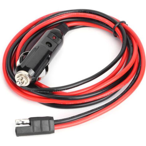 Câble D'alimentation Radio Mobile - 12 V DC - Pour Radios Motorola - Longueur 1,5 M - Avec Prise Allume-Cigare Et Voyant Lumineux - 1 Pièce (1/5)