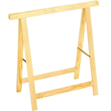 Cavalletto In Pino Legno 73x75h Richiudibile Fai Da Te Sostegno Lavoro Standard