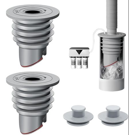 Bouchons de vidange en silicone machine à laver cuisine salle de bain égouttoir protection anti-odeur tuyau de vidange machine à laver (45-50 mm) (1/5)