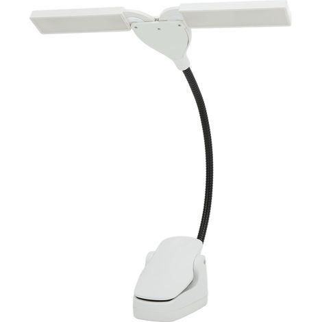 Lumière pour pupitre LED rechargeable blanc, lampe flexible professionnelle design pliable, idéale concerts, maison, éclairage musical portable. (1/5)