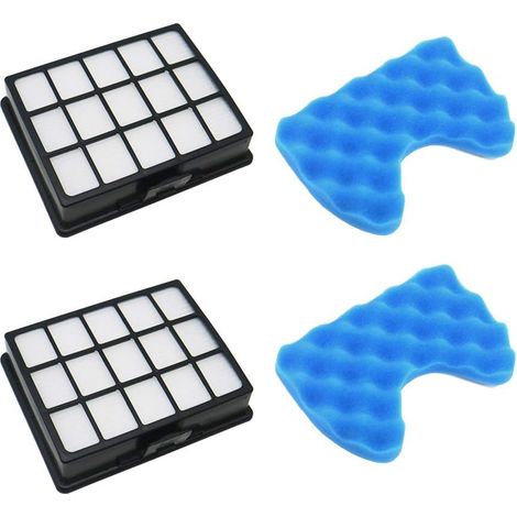 Lote de 2 filtros de repuesto para aspiradora Samsung DJ97-00492A SC6520 SC6530/40/50/60/70/80/90 (1/4)