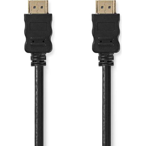 Cable hdmi de alta velocidad por cable a traves de ethernet - conector hdmi conector hdmi 4k30hz arc 102 gbps 300 m redondo pvc negro label (1/3)