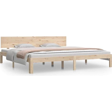 Maison Exclusive - Massivholzbett Kiefer 200x200 cm (1/5)
