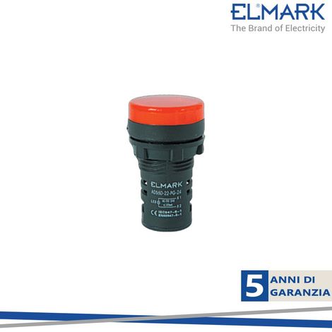 INDICATORE LED D22 AD56D-22-R--230 ROSSO 230V AC (1/2)