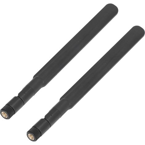 Lot de 2 antennes 5G 18dBi gain élevé omnidirectionnelles étanches SMA mâle extérieur intérieur (1/5)