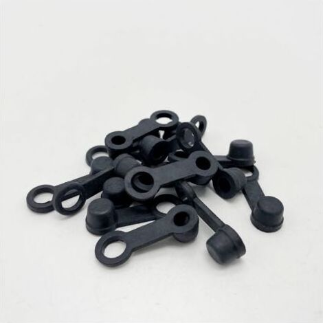 50pcs Frein Purge Vis Bouchons Graisse Raccord Capuchon Anti-Poussière Frein Mamelon Capen Caoutchouc pour Voiture Moto Automobile (1/2)