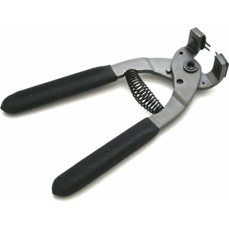 Outil de perforation en cuir pince silencieuse en acier au carbone perforateur de trou en cuir couture pinces à main perforateur de ceinture(4 mm-2 dents) (1/5)