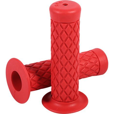 22mm 7/8 "poignées universelles Vintage en caoutchouc souple pour moto Dirt Bike rouge. (1/5)