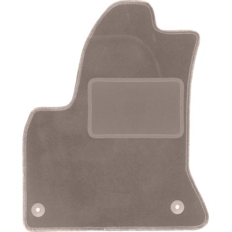 Tapis de sol conducteur en velours beige pour : Citroën C4 Grand Picasso 7 places (2006-2013)
