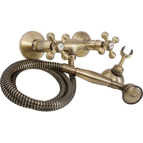 Grifo de ducha de pared de latón antiguo estilo retro Stilo (1/2)