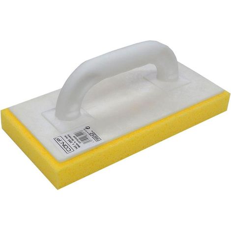 CON:P Planche à laver en carrelage avec éponge intégrée, jaune, 140 x 280 mm
