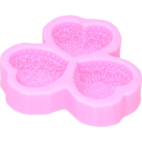 Moule à Savon en Forme de Rose en Silicone pour Gâteaux et Décorations (Rose)
