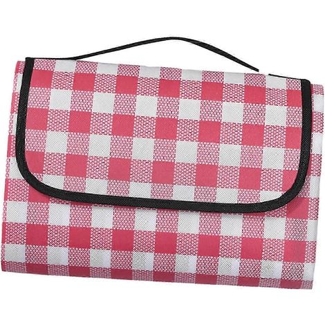 Campingdecke, Picknickdecke, wasserabweisend, faltbar, modisch, Strandmatte, Picknickdecke für Park, Familienausflüge, Garten, Sommer-Pink (1/5)